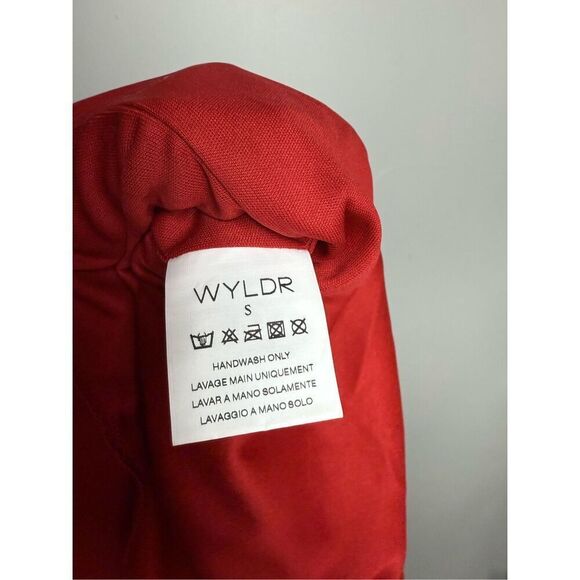 WYLDR superstitious cowl neck slip red mini dress small - Picture 5 of 7